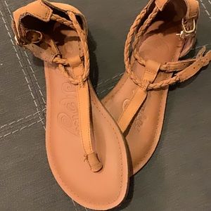 Naughty Monkey Brown Sandals size 6. New.